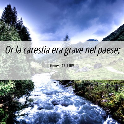 Picture 06 - Genesi 43:1 RIV - Or la carestia era grave nel - Bible Verse Picture