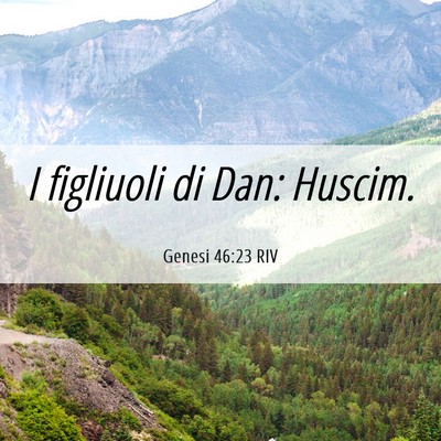 Picture 06 - Genesi 46:23 RIV - I figliuoli di Dan: - Bible Verse Picture