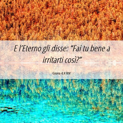 Picture 06 - Giona 4:4 RIV - E l’Eterno gli disse: “Fai tu bene a - Bible Verse Picture