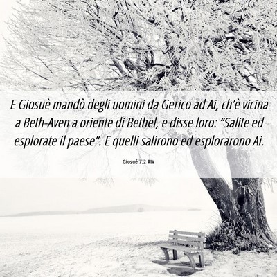 Picture 06 - Giosué 7:2 RIV - E Giosuè mandò degli uomini da Gerico ad Ai, - Bible Verse Picture