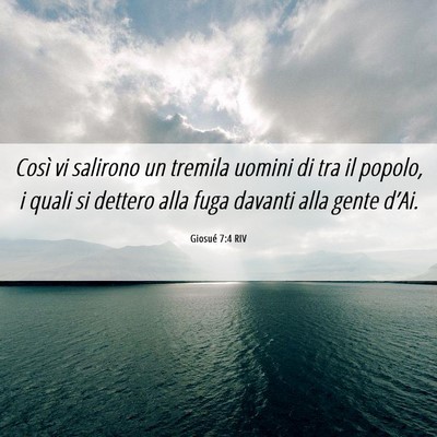 Picture 06 - Giosué 7:4 RIV - Così vi salirono un tremila uomini di tra il - Bible Verse Picture