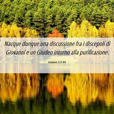 Picture 06 - Giovanni 3:25 RIV - Nacque dunque una discussione fra i discepoli di - Bible Verse Picture