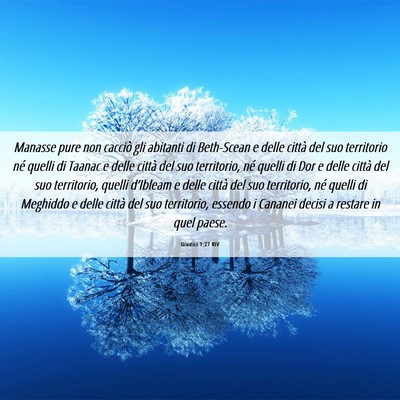 Picture 06 - Giudici 1:27 RIV - Manasse pure non cacciò gli abitanti di - Bible Verse Picture