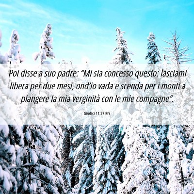 Picture 06 - Giudici 11:37 RIV - Poi disse a suo padre: “Mi sia concesso questo: - Bible Verse Picture