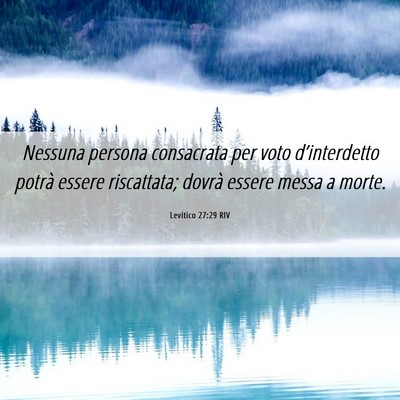 Picture 06 - Levitico 27:29 RIV - Nessuna persona consacrata per voto - Bible Verse Picture