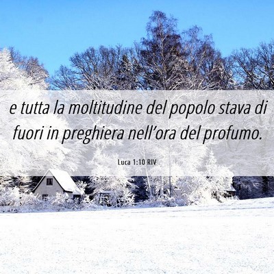 Picture 06 - Luca 1:10 RIV - e tutta la moltitudine del popolo stava di fuori - Bible Verse Picture