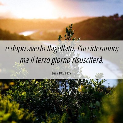 Picture 06 - Luca 18:33 RIV - e dopo averlo flagellato, l’uccideranno; ma il - Bible Verse Picture