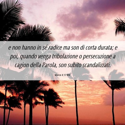Picture 06 - Marco 4:17 RIV - e non hanno in sé radice ma son di corta durata; - Bible Verse Picture
