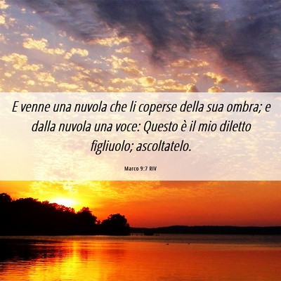 Picture 06 - Marco 9:7 RIV - E venne una nuvola che li coperse della sua - Bible Verse Picture