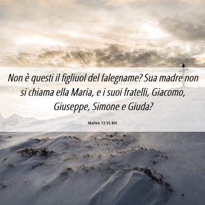 Picture 06 - Matteo 13:55 RIV - Non è questi il figliuol del falegname? Sua - Bible Verse Picture