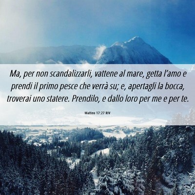 Picture 06 - Matteo 17:27 RIV - Ma, per non scandalizzarli, vattene al mare, - Bible Verse Picture