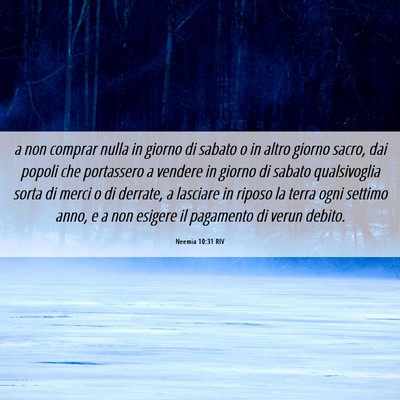 Picture 06 - Neemia 10:31 RIV - a non comprar nulla in giorno di sabato o in - Bible Verse Picture