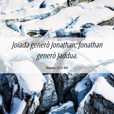 Picture 06 - Neemia 12:11 RIV - Joiada generò Jonathan; Jonathan generò - Bible Verse Picture