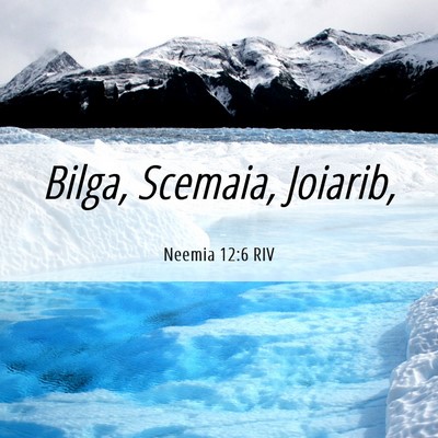 Picture 06 - Neemia 12:6 RIV - Bilga, Scemaia, - Bible Verse Picture