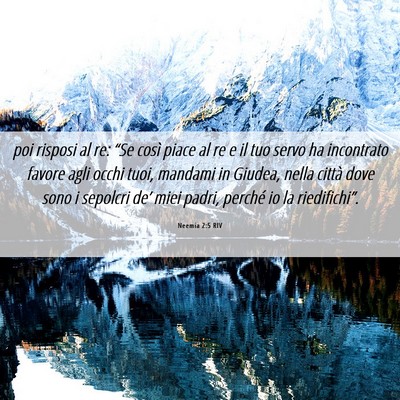 Picture 06 - Neemia 2:5 RIV - poi risposi al re: “Se così piace al re e il - Bible Verse Picture