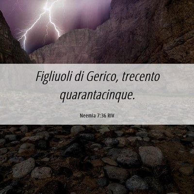 Picture 06 - Neemia 7:36 RIV - Figliuoli di Gerico, trecento - Bible Verse Picture