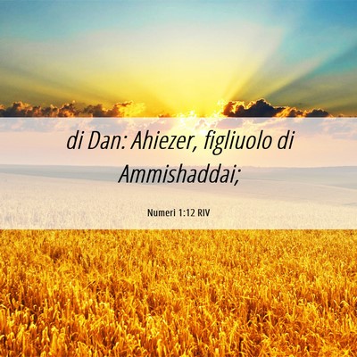 Picture 06 - Numeri 1:12 RIV - di Dan: Ahiezer, figliuolo di - Bible Verse Picture