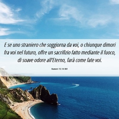 Picture 06 - Numeri 15:14 RIV - E se uno straniero che soggiorna da voi, o - Bible Verse Picture