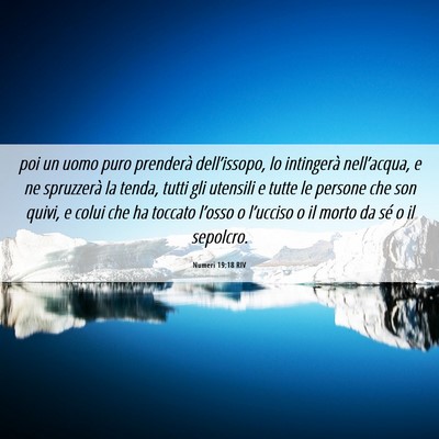 Picture 06 - Numeri 19:18 RIV - poi un uomo puro prenderà dell’issopo, lo - Bible Verse Picture