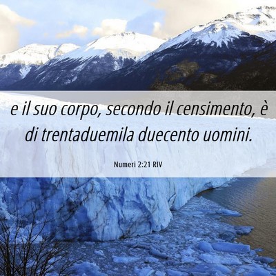 Picture 06 - Numeri 2:21 RIV - e il suo corpo, secondo il censimento, è di - Bible Verse Picture