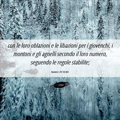 Picture 06 - Numeri 29:18 RIV - con le loro oblazioni e le libazioni per i - Bible Verse Picture