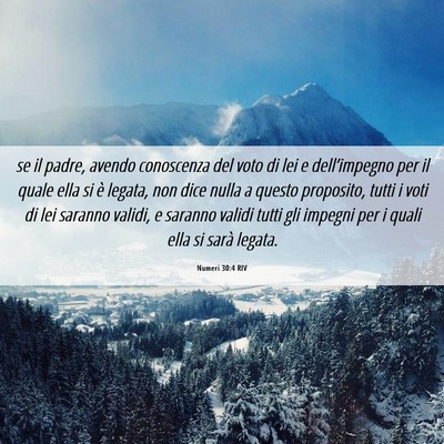 Picture 06 - Numeri 30:4 RIV - se il padre, avendo conoscenza del voto di lei e - Bible Verse Picture