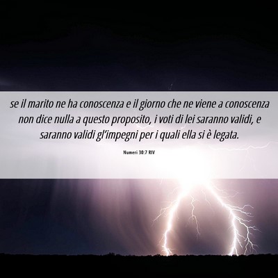 Picture 06 - Numeri 30:7 RIV - se il marito ne ha conoscenza e il giorno che ne - Bible Verse Picture