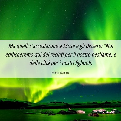 Picture 06 - Numeri 32:16 RIV - Ma quelli s’accostarono a Mosè e gli dissero: - Bible Verse Picture
