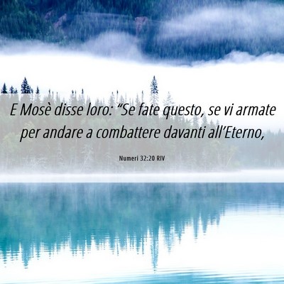 Picture 06 - Numeri 32:20 RIV - E Mosè disse loro: “Se fate questo, se vi - Bible Verse Picture