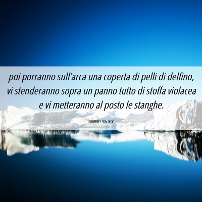 Picture 06 - Numeri 4:6 RIV - poi porranno sull’arca una coperta di pelli di - Bible Verse Picture