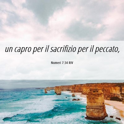 Picture 06 - Numeri 7:34 RIV - un capro per il sacrifizio per il - Bible Verse Picture