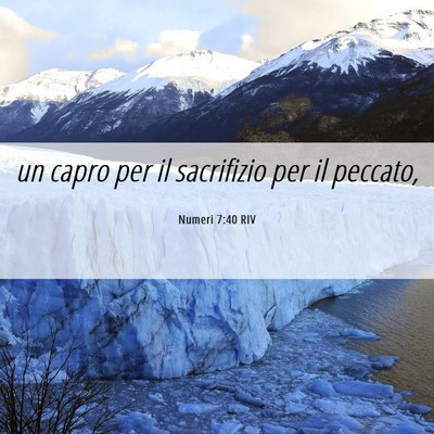 Picture 06 - Numeri 7:40 RIV - un capro per il sacrifizio per il - Bible Verse Picture