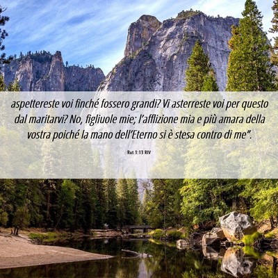 Picture 06 - Rut 1:13 RIV - aspettereste voi finché fossero grandi? Vi - Bible Verse Picture