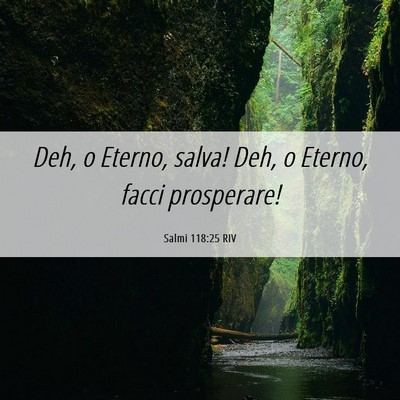 Picture 06 - Salmi 118:25 RIV - Deh, o Eterno, salva! Deh, o Eterno, facci - Bible Verse Picture