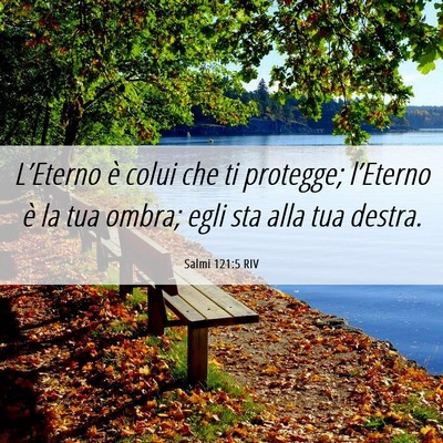 Picture 06 - Salmi 121:5 RIV - L’Eterno è colui che ti protegge; l’Eterno - Bible Verse Picture