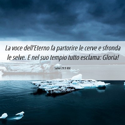 Picture 06 - Salmi 29:9 RIV - La voce dell’Eterno fa partorire le cerve e - Bible Verse Picture