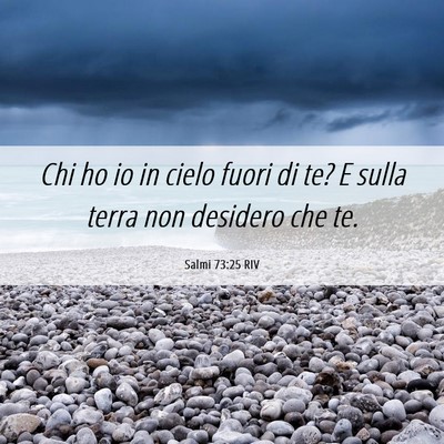 Picture 06 - Salmi 73:25 RIV - Chi ho io in cielo fuori di te? E sulla terra non - Bible Verse Picture
