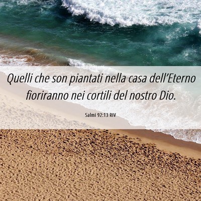 Picture 06 - Salmi 92:13 RIV - Quelli che son piantati nella casa dell’Eterno - Bible Verse Picture