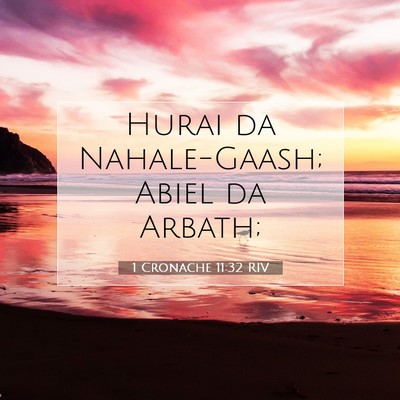 Picture 07 - 1 Cronache 11:32 RIV - Hurai da Nahale-Gaash; Abiel da - Bible Verse Picture