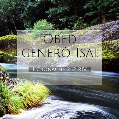 Picture 07 - 1 Cronache 2:12 RIV - Obed generò - Bible Verse Picture