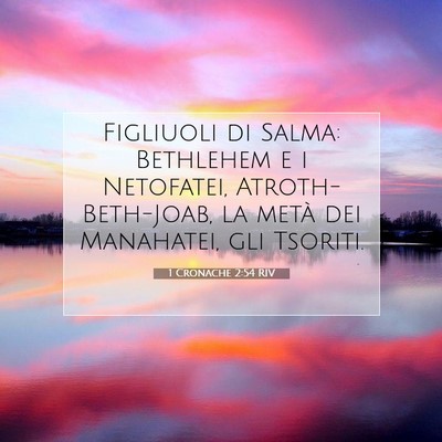 Picture 07 - 1 Cronache 2:54 RIV - Figliuoli di Salma: Bethlehem e i Netofatei, - Bible Verse Picture