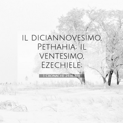 Picture 07 - 1 Cronache 24:16 RIV - il diciannovesimo, Pethahia; il ventesimo, - Bible Verse Picture
