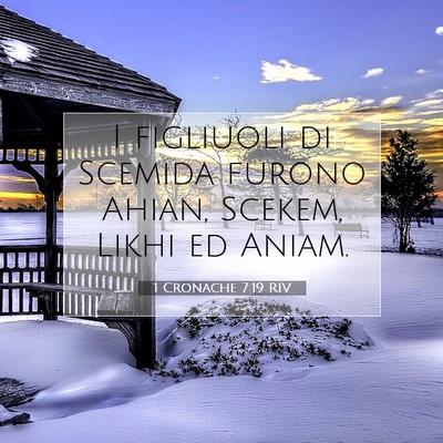Picture 07 - 1 Cronache 7:19 RIV - I figliuoli di Scemida furono Ahian, Scekem, - Bible Verse Picture