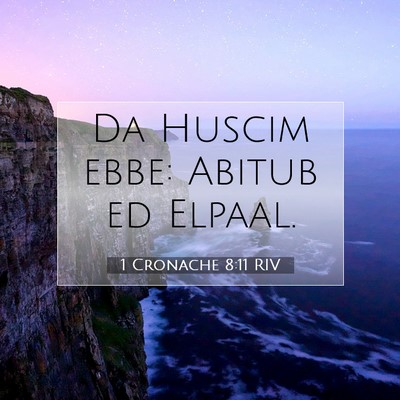 Picture 07 - 1 Cronache 8:11 RIV - Da Huscim ebbe: Abitub ed - Bible Verse Picture