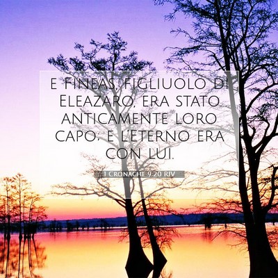 Picture 07 - 1 Cronache 9:20 RIV - e Fineas, figliuolo di Eleazaro, era stato - Bible Verse Picture