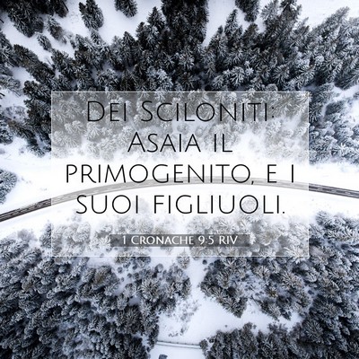 Picture 07 - 1 Cronache 9:5 RIV - Dei Sciloniti: Asaia il primogenito, e i suoi - Bible Verse Picture