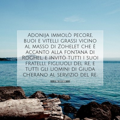 Picture 07 - 1 Re 1:9 RIV - Adonija immolò pecore, buoi e vitelli grassi - Bible Verse Picture