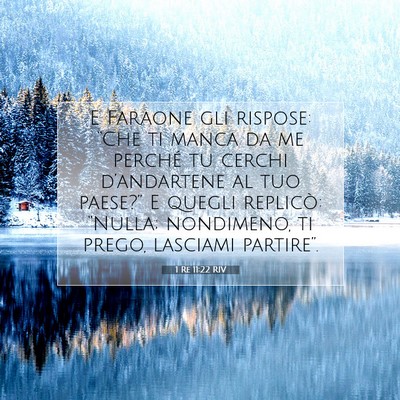 Picture 07 - 1 Re 11:22 RIV - E Faraone gli rispose: “Che ti manca da me - Bible Verse Picture