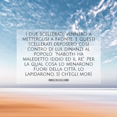 Picture 07 - 1 Re 21:13 RIV - i due scellerati, vennero a metterglisi a fronte; - Bible Verse Picture