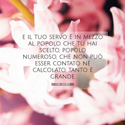 Picture 07 - 1 Re 3:8 RIV - e il tuo servo è in mezzo al popolo che tu hai - Bible Verse Picture